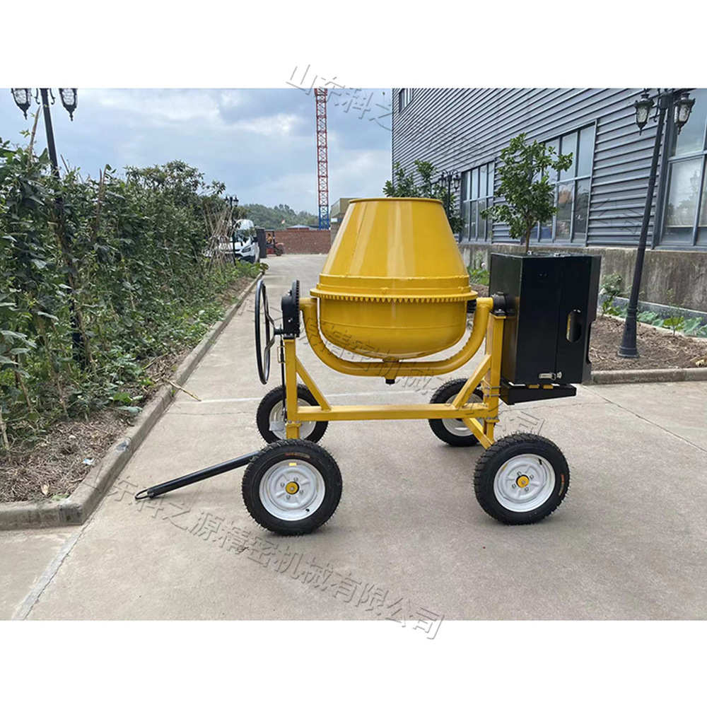 柴油混凝土搅拌机全自动圆筒水泥进料小型立式350型柴油 厂家