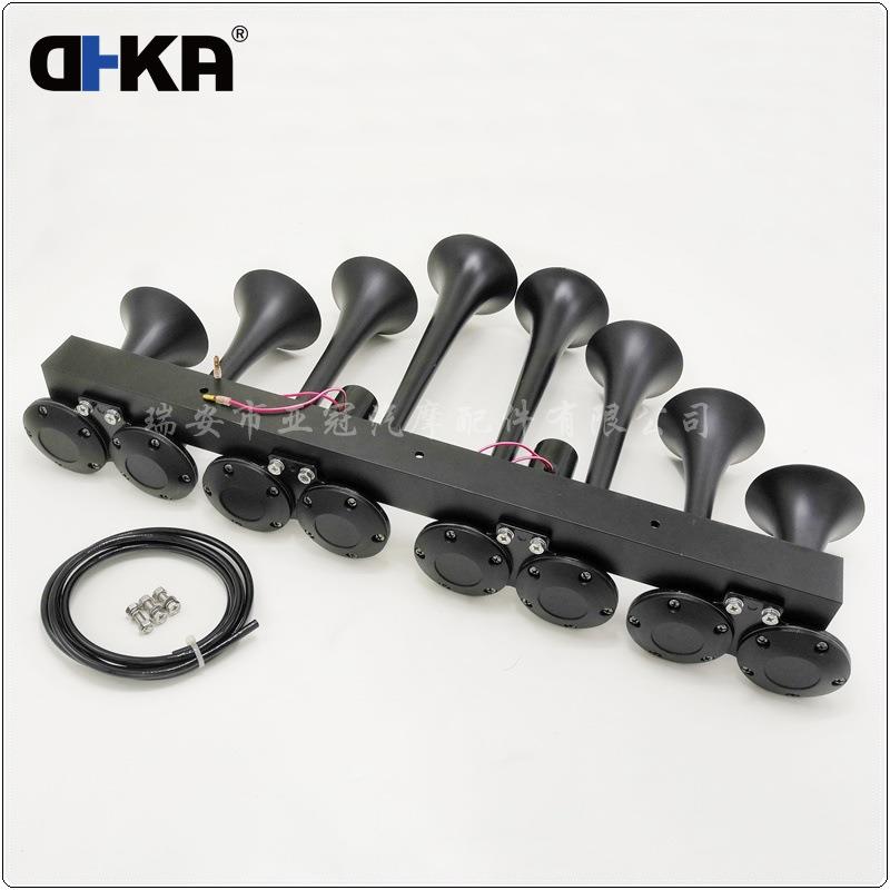 亚DAS097AB-HA冠-AS097A-D现货1B2V单排八管黑色镀铬电控气喇叭K