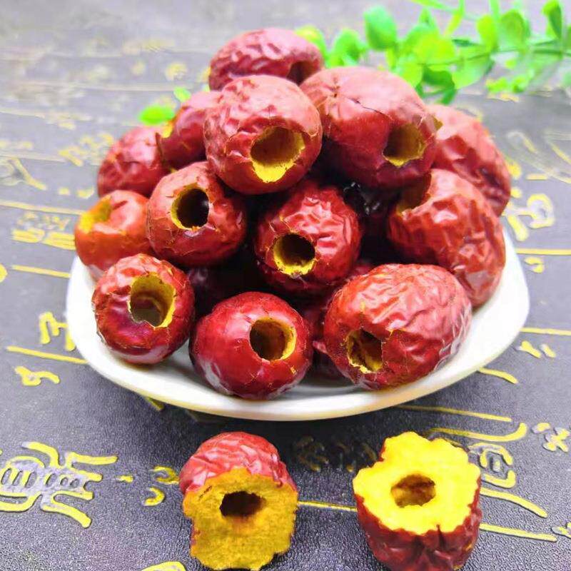 新疆无核红枣 特级 空心即食 若羌灰枣500g 去核大枣无籽煮粥零食