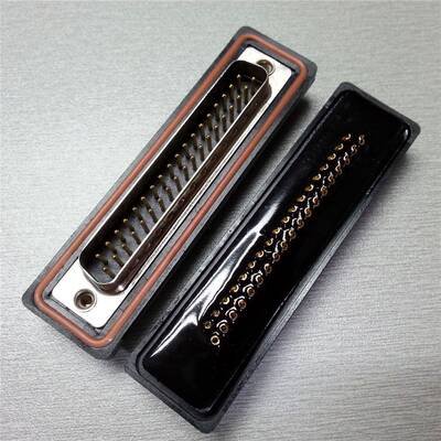 供应DB37PIN防水公头 现货d-sub(DB)37pin防水公插头连接器