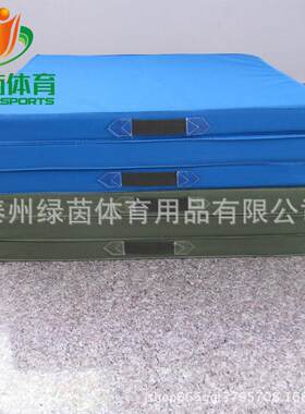 2*1*0.1米折叠式体操垫 仰卧起坐训练垫子厂家 折叠皮革体操垫