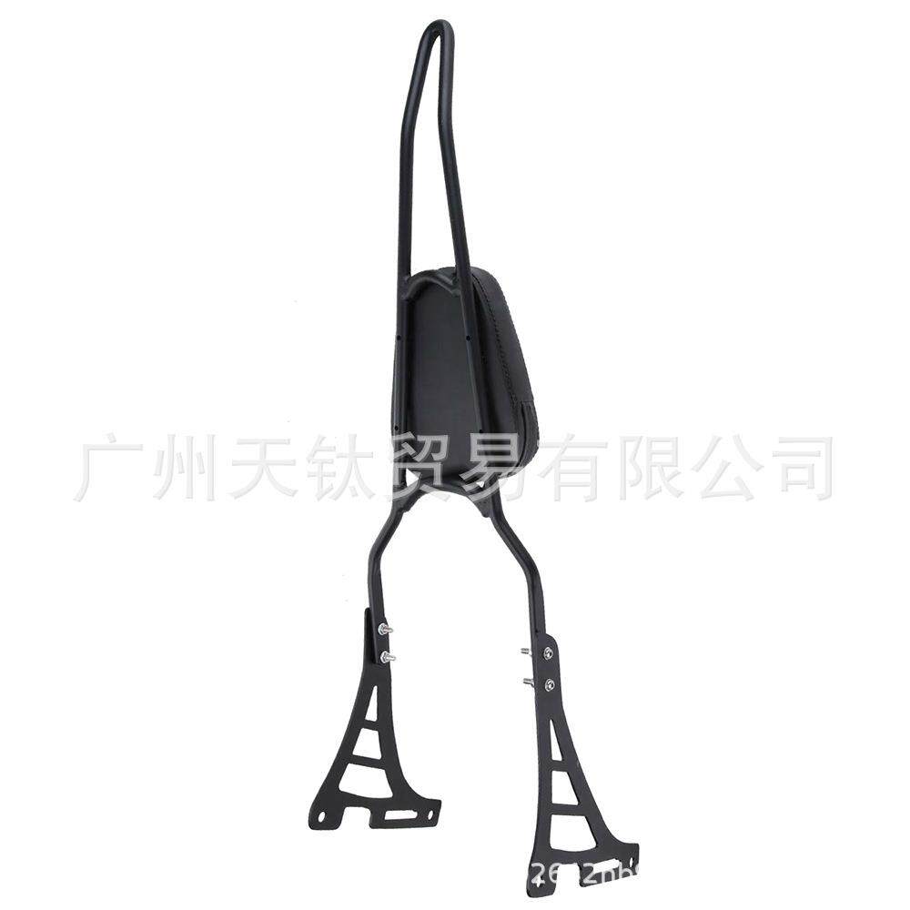 适合XLH 883 1200 2004-2020的带衬垫乘客电机的靠背Sissy Bar