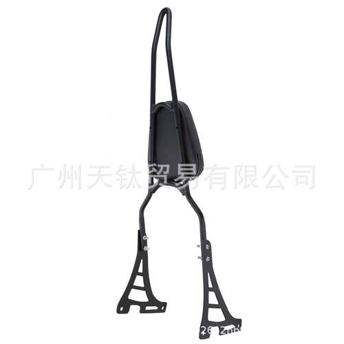 适合XLH 883 1200 2004-2020的带衬垫乘客电机的靠背Sissy Bar