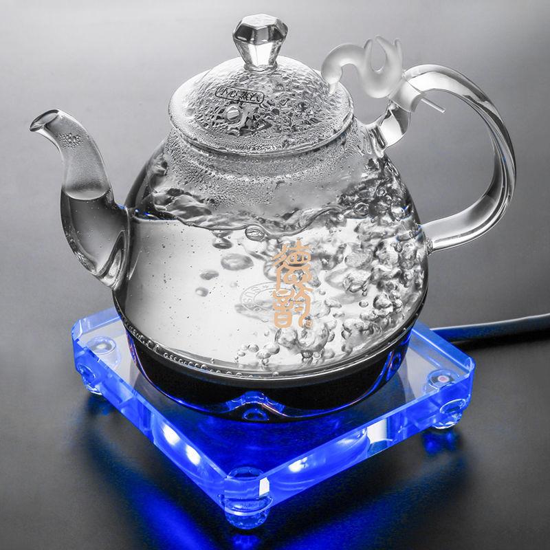 德韵水晶2024新款玻璃烧水壶自动上水mini小型家用泡茶专用快煮壶