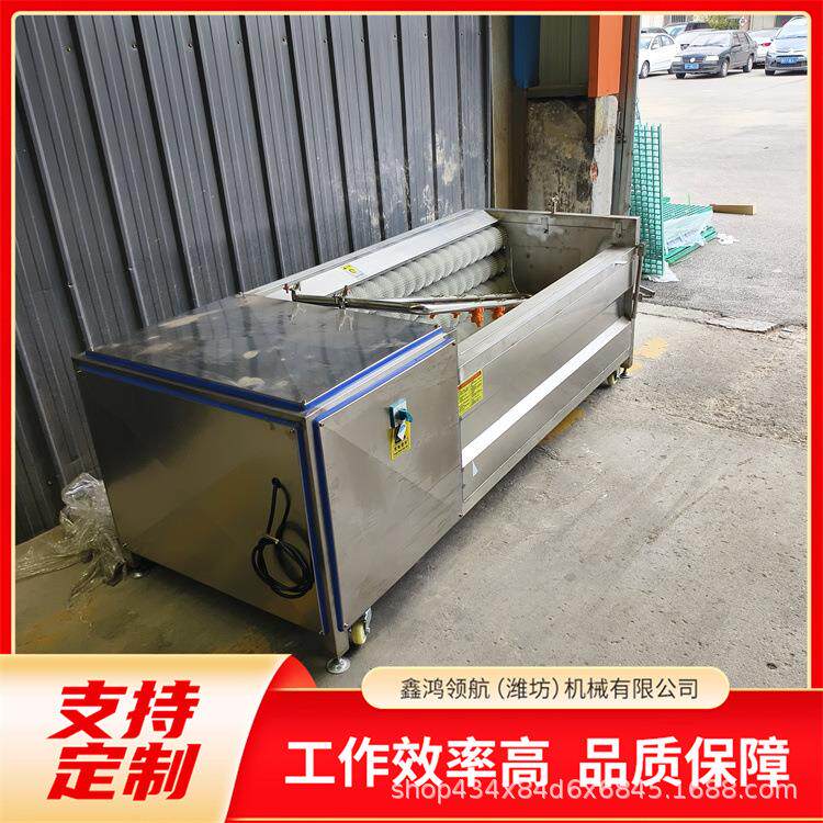 毛辊清洗机大型胡萝卜土豆清洗去泥机根茎类果蔬清洗去皮机设备