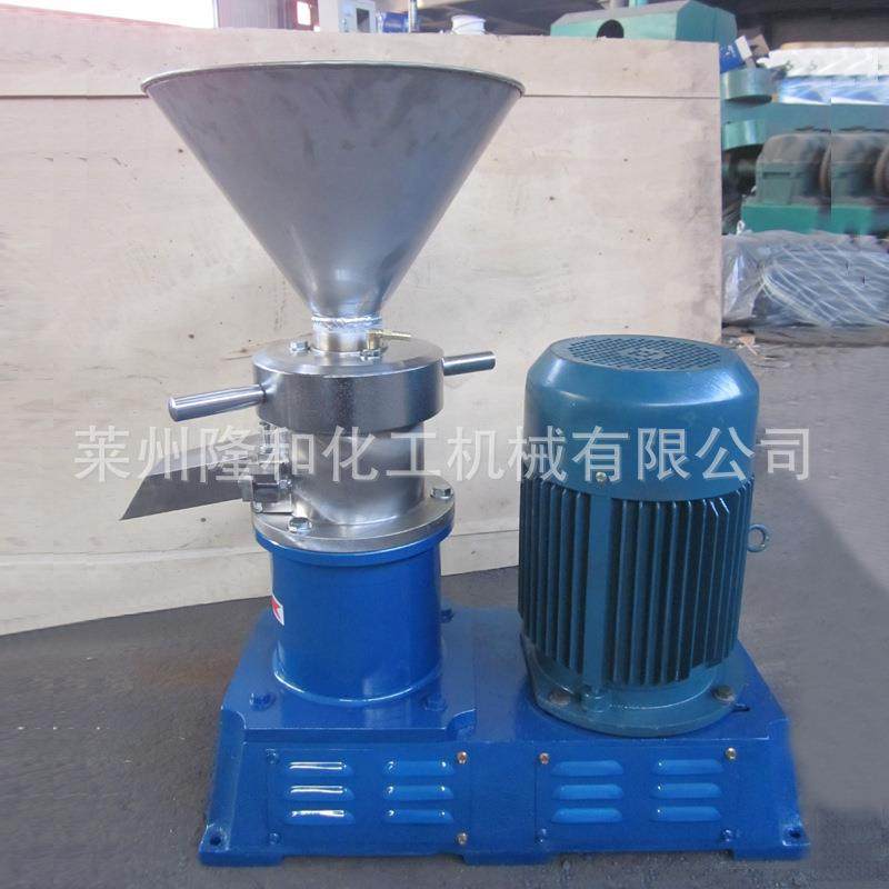 海鲜酱分体式胶体磨供应 辣椒酱研磨机 莱州产地食品高速研磨机