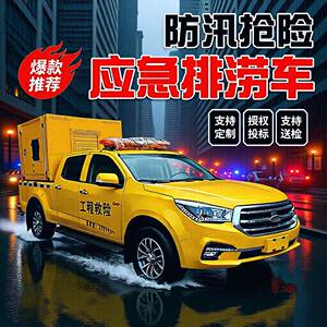 蓝牌皮卡应急排水车专业抢险四驱排涝车防汛救险城市排水抢险车