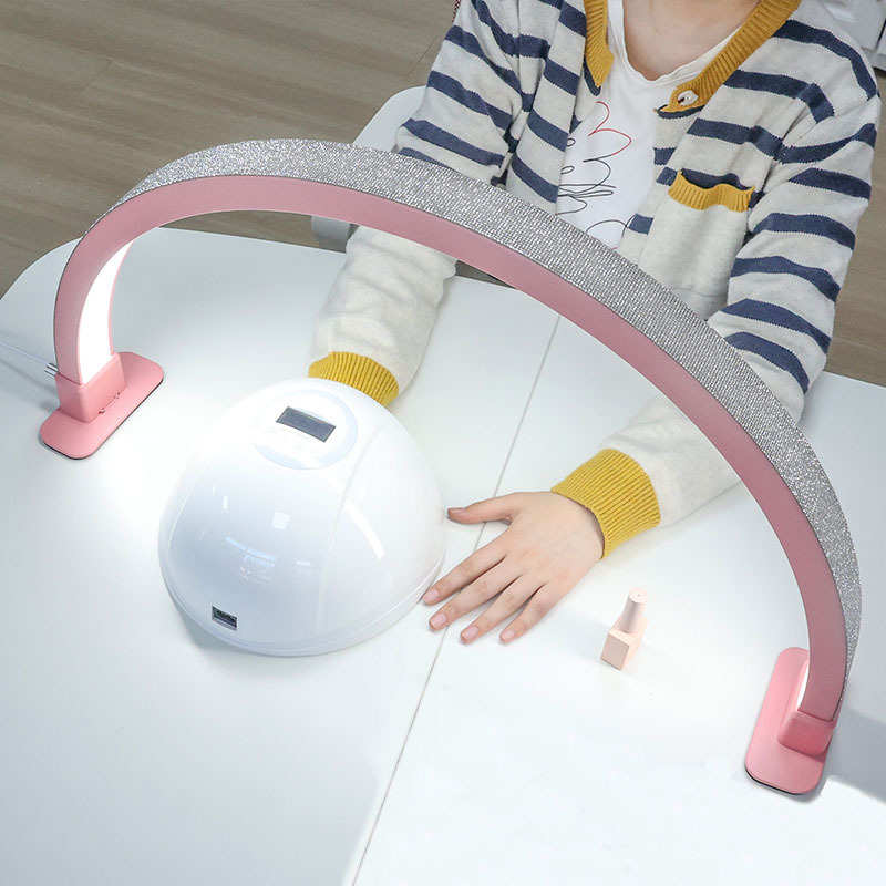 美甲台灯 外贸半月美甲灯U型带钻美容灯半月灯 美甲照明灯