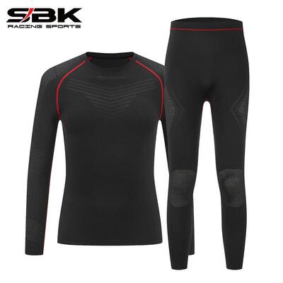 sbk滑衣机车骑行速干 干衣内衣紧身衣连身汗衣套装男吸汗夏季