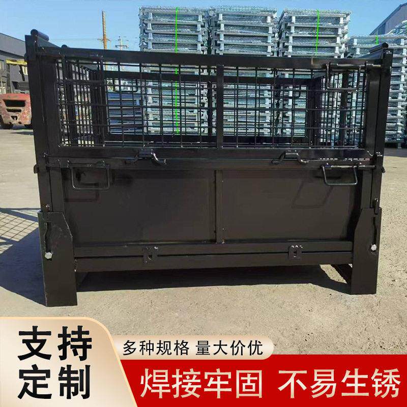 车间分拣物料框蝴蝶笼物流周转车金属折叠仓储笼重型仓库折叠铁框