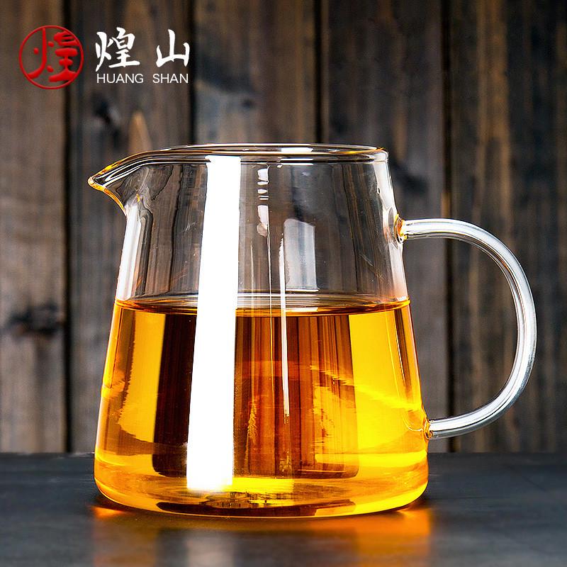 煌山玻璃公道杯2025新款家用高檔分茶器單個(gè)茶海功道杯茶水分離杯
