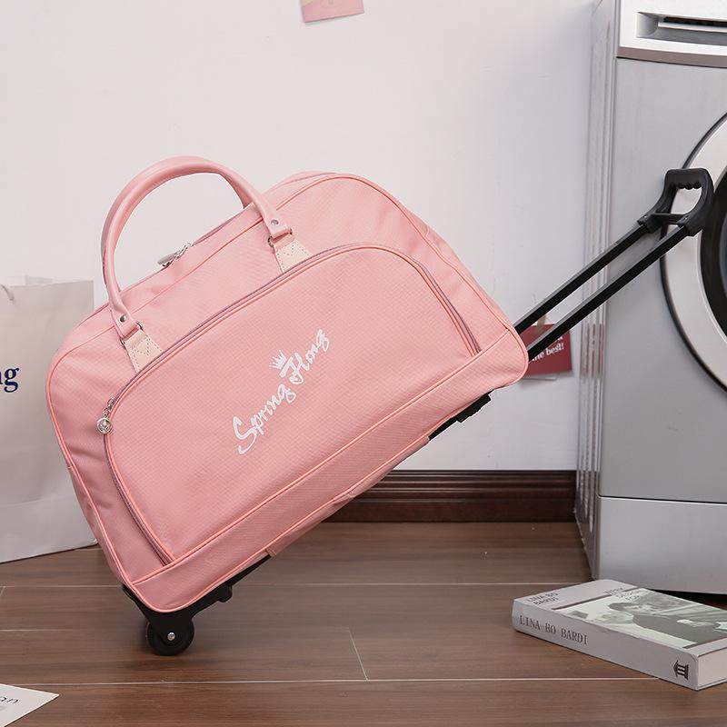 拉杆包女大容量小型手提行李袋带滑轮行李箱短途轻便学生包袋,运动包/户外包/配件,旅行包,淘宝优惠券,粉丝福利购,淘宝优惠卷