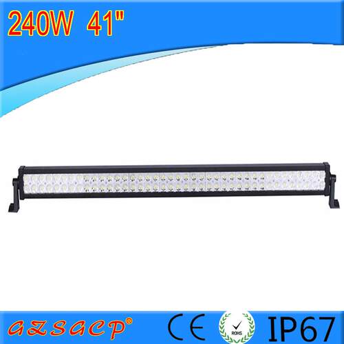 汽车货车12V24V越野车改装LED长条双排车顶前杠中网射灯41寸240W
