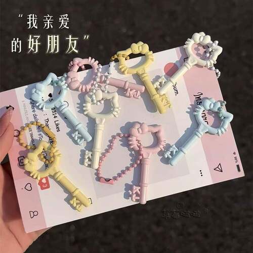 可爱hellokitty镂空猫头书包挂件多巴胺钥匙扣挂饰毕业礼物送朋友