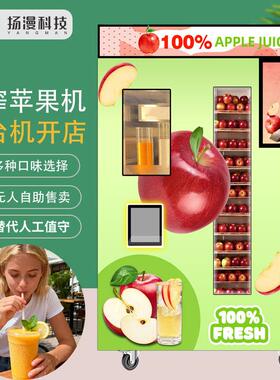 多种口味鲜榨苹果景区无人售卖100%苹果榨汁机设备厂家
