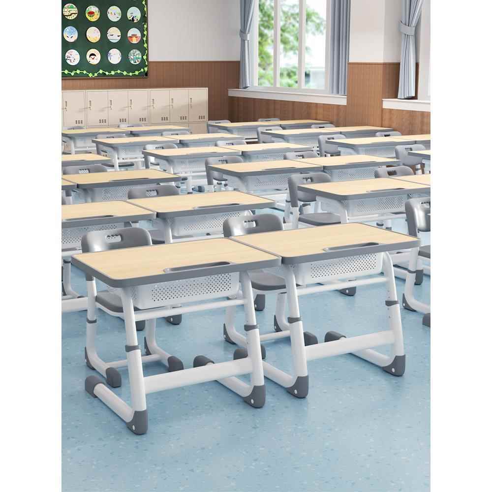 学校课桌椅小学生家用书桌培训机构学习写字桌子可升降儿童学习桌