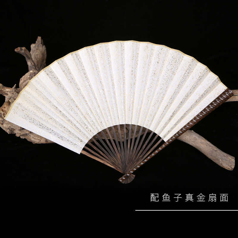 搓批发折扇苏工棕竹寸95节风扇子金文玩芯全扇骨丝竹手工e0pb扇面