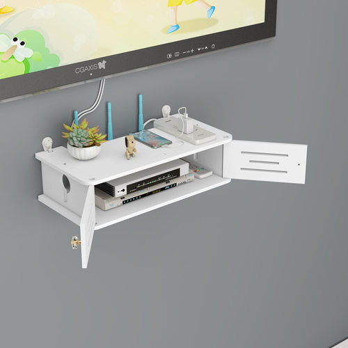 wifi路由器墙壁书桌收纳置物架