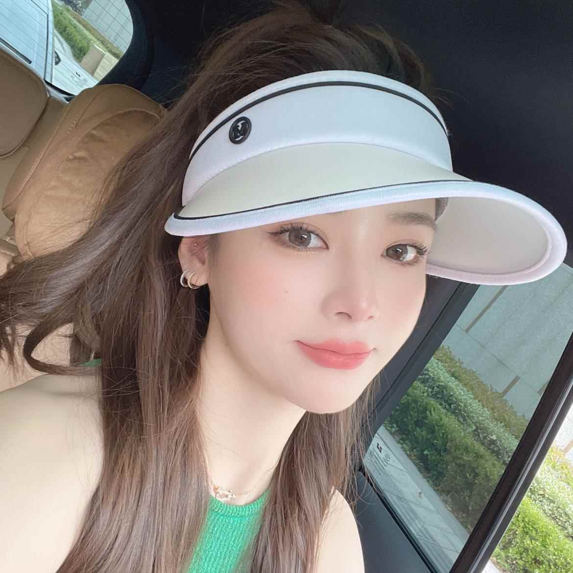 日本UV抗UV遮阳帽女春夏天沙滩防晒遮阳帽子骑车遮脸空顶帽潮