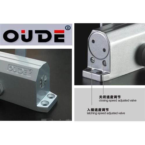 OUDE闭门器6023AW自动中号闭门器65KG液压缓冲152孔距自动关门器