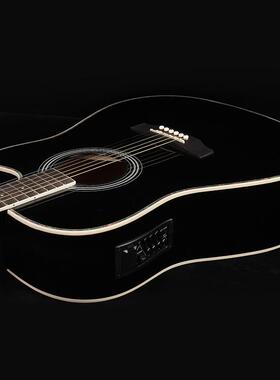 工厂直供41寸民谣吉他电箱带EQ椴木吉它初学者入门练习吉他guitar
