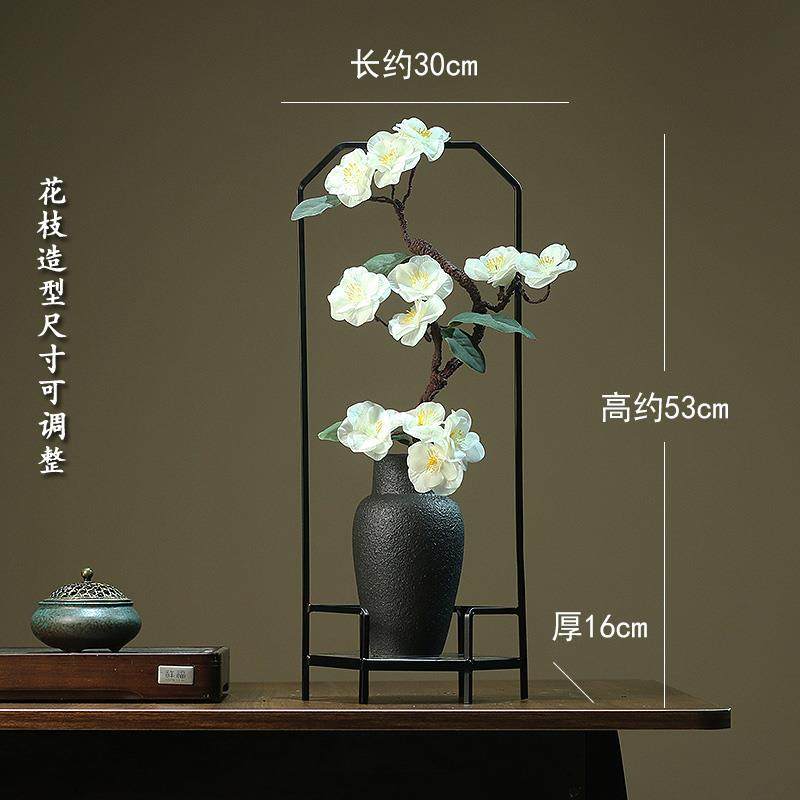 新款中式复古风陶瓷瓶客酒厅电视柜角几玄关创意新家居装饰品店摆