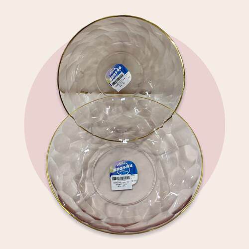 Various Shapes Household Transparent Lace Plastic Fruit Plat