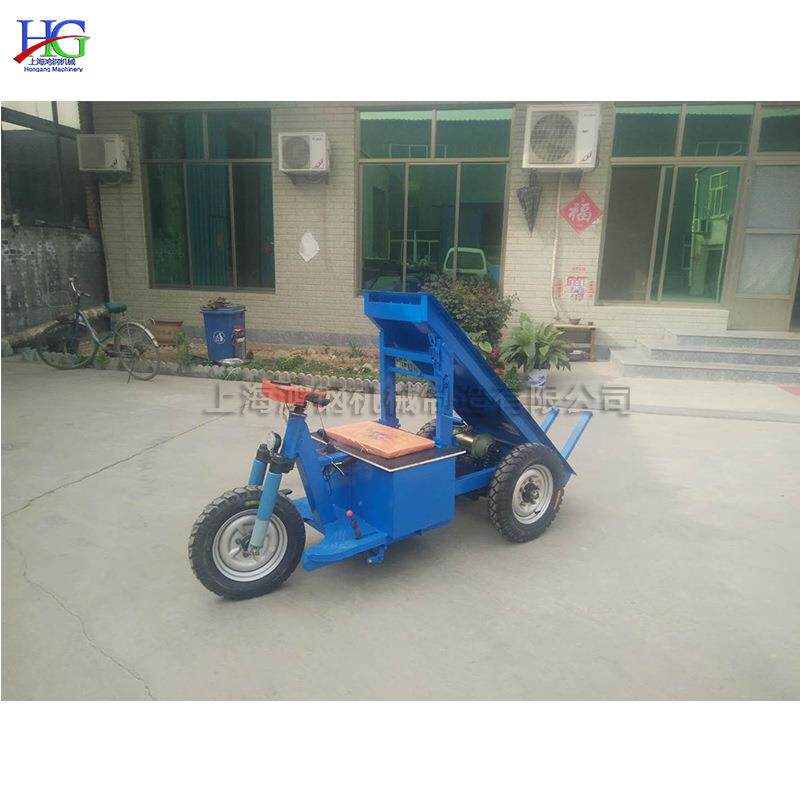 砖窑厂拉砖手摇自卸车 电动骑行平板拉砖车 三轮平板运输车