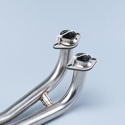 适合17-20款TMAX560前段改装排气管 TMAX530改装带回压鼓前段排气