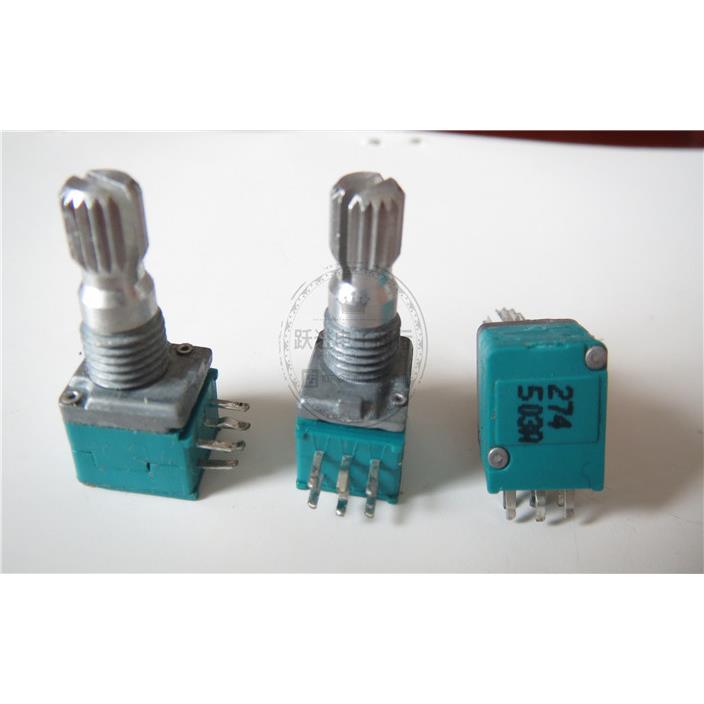 A503B502进口韩国RK09型A50KB5K双联密封精密功放音响音量电位器