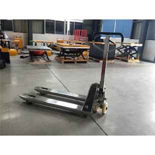 手动液不锈975钢搬运地车5吨叉车堆高牛压手推拖车5压T托盘装油卸