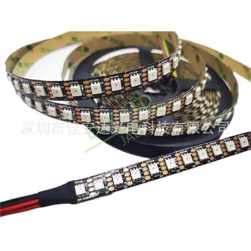 GS8208内置IC灯带96灯GS2808全彩12V灯条5050RGB单点单控跑马灯