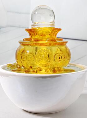 流水喷泉招财摆件转运球自循环水景财源滚滚桌面摆设朋友开店送礼