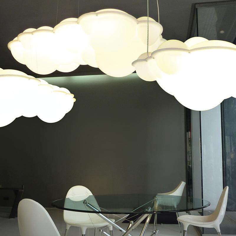 后现代创意吊灯意大利设计师酒店餐厅灯现代艺术工程装饰云朵灯