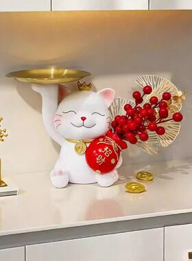 引进家用猫、宝猫饰品、旺屋、家庭客厅、电视、酒柜、入口装饰品