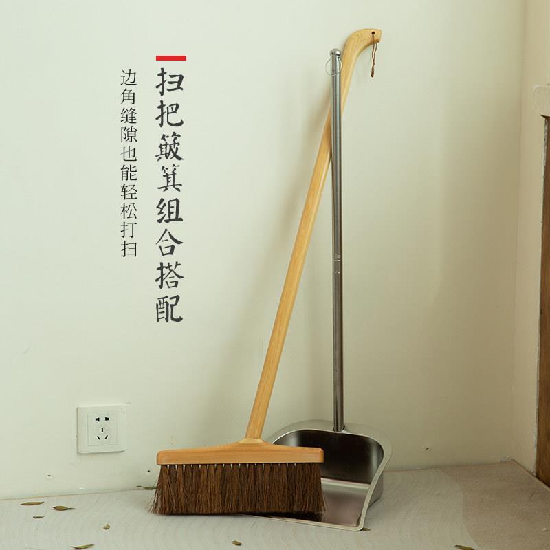 天然椰棕扫把无静电木地板清洁工具 手工制作家用除尘扫帚