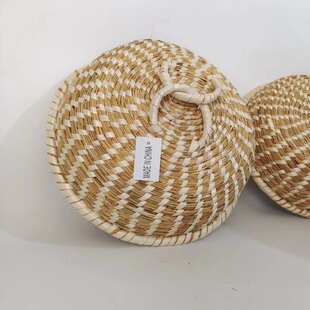 草编锅盖通用包边手工笼帽盖子铁锅蒸馒头蒸笼盖铝锅电饭锅大锅