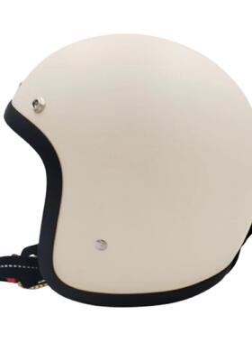 麦肯思/4款5T00雷复古头非哈盔摩X托车小牛电动车半盔978女骑士防