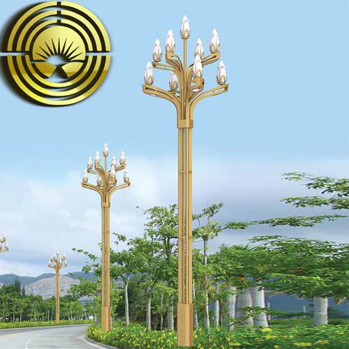 玉兰灯厂家八叉九火LED中华路灯户外道路照明广场大型高杆景观灯