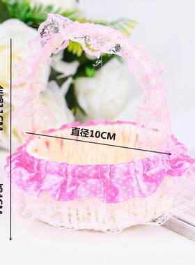 新款直销花篮 编织小花篮塑胶迷你藤编手提篮编织艺术品摆饰篮子