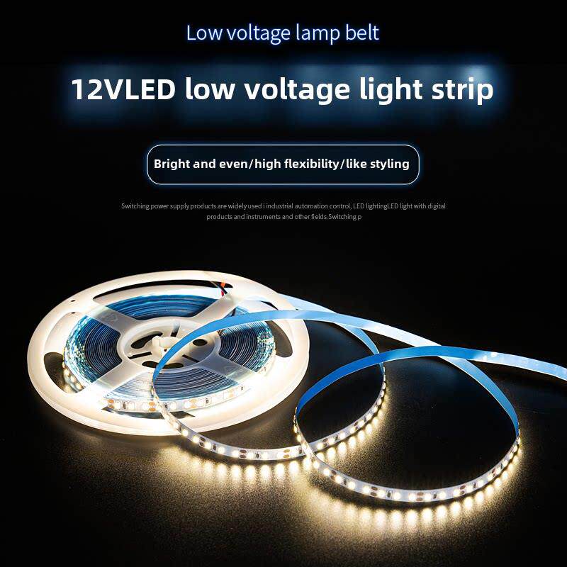 Led灯条12V低压2835灯条120灯8宽超亮线灯槽显示衣柜家居装饰软灯