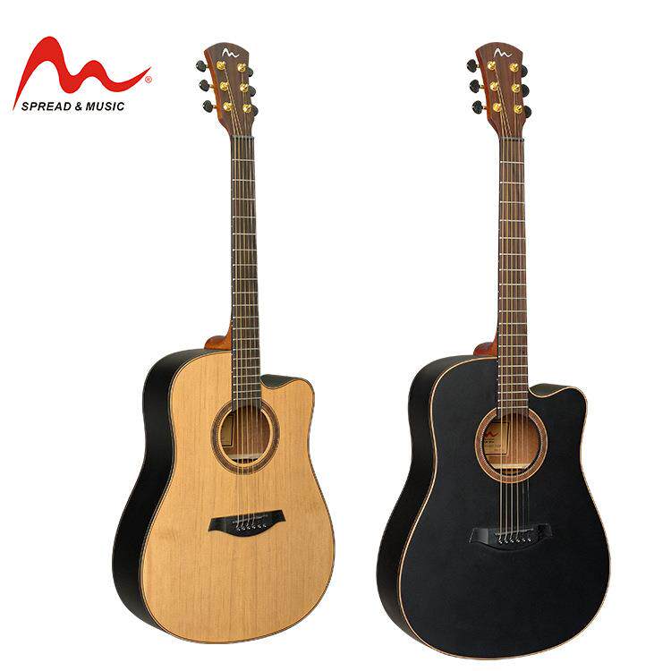 民谣吉他云杉面板直销41寸民谣木吉他