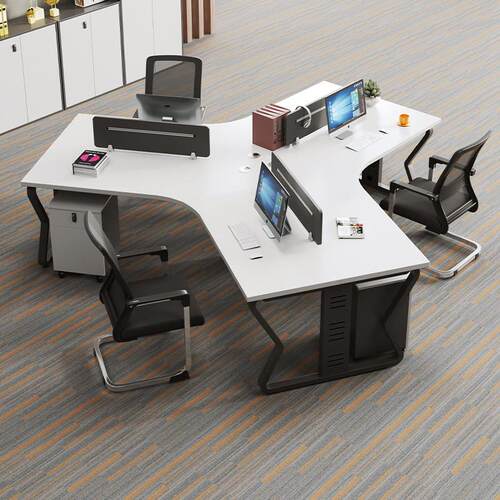 办公室职员办公桌6人8人位电脑卡座创意员工办公桌椅组合简约现代