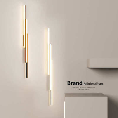 极简长条壁灯卧室设计师2024新款现代简约客厅沙发电视背景墙灯