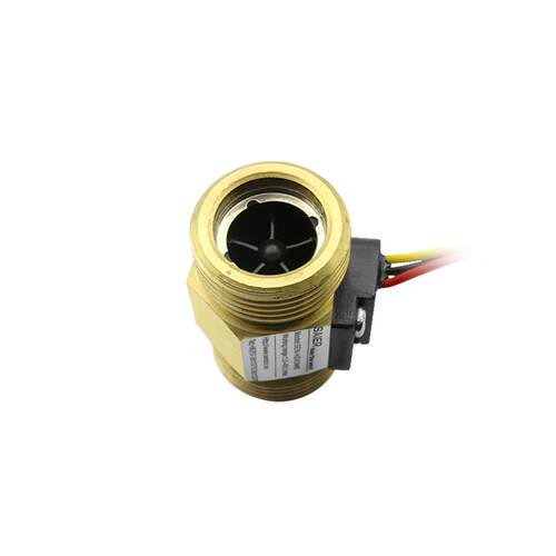 霍尔流量传器SEN-HZ4感DN20六管G器/4黄铜水流传感器回水分水控机