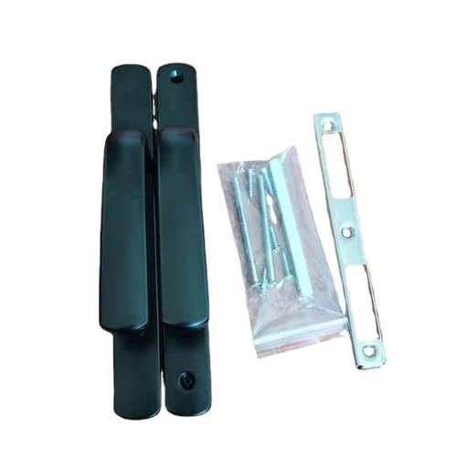 整套单点断桥铝门锁拉手+铝合金单点锁体+90偏纯铜锁芯8530/8535