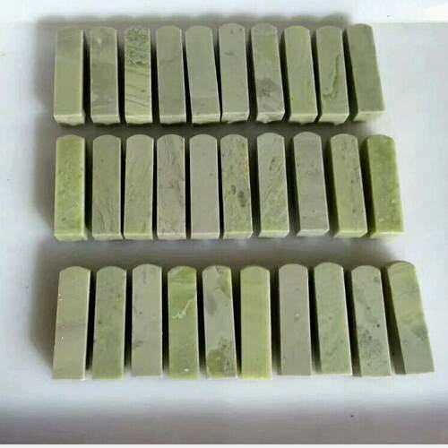 一组优质石料30方1.5*1.5*6青田石规格圆头书画素方章印章练习章
