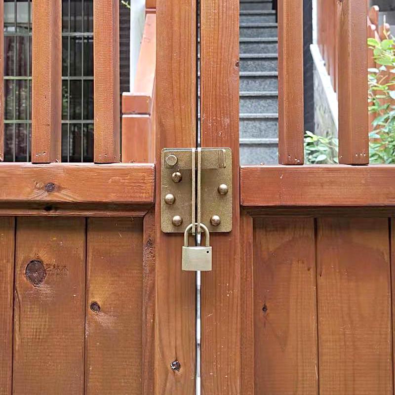 #门扣门锁扣搭扣仿古铜木门挂锁门搭小号门扣锁复古卡扣老式门栓