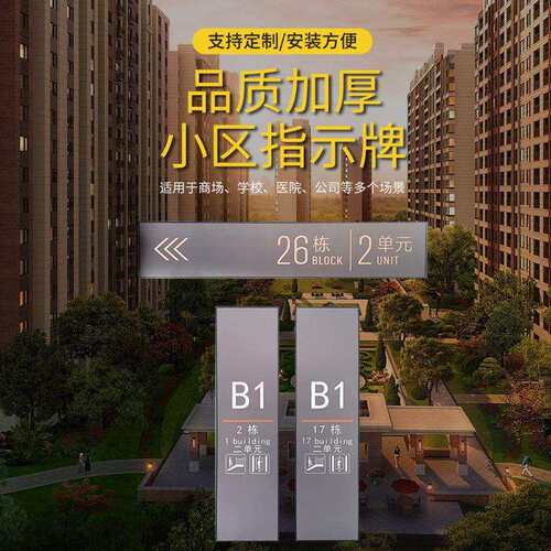 公园小区指示立牌商场超市地下车库指示导向牌美好乡村道路指示牌