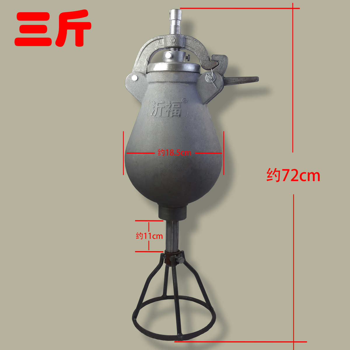 3斤5斤老式大炮爆米花机手摇玉米大米爆花机火烧爆米花平口干蹦鸡